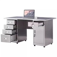 Bureau de direction verrouillable en acier inoxydable SUS304 de qualité supérieure avec revêtements fonctionnels personnalisés pour hôpitaux et salles blanches
