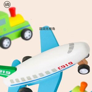 CE CPC Juguetes de Madera Natural para Bebés, Coches de Inercia, Trenes, Aviones, Mini Vehículos para Niños - Product Image 5