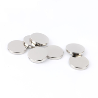 Aimant en néodyme fin et plat D10 D12 D15 D18 D20mm, aimant rond avec revêtement Ni