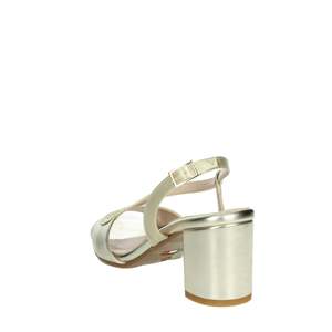 Cinzia <b>Soft</b> Donna Heeled Sandals Platino 35mm Block Heel Women's <b>Shoes</b> - Product Image 1