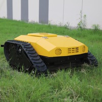 Tondeuse à gazon électrique sans fil multifonction à chenilles, télécommandée, avec batterie au lithium, 550 mm 800 mm