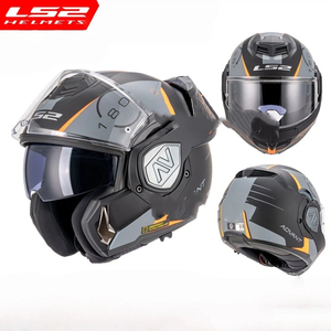 LS2 FF906 Zomermodel Volledig Gezicht Motorhelm Anti-Mist Dubbele Lens Achterwaartse Flip Universele Vier Seizoenen Anti-Lock Remsysteem - Product Image 3