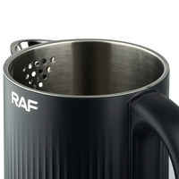 Bouilloire électrique RAF 1500w sans BPA intérieure à chauffage rapide à double paroi en acier inoxydable 2L