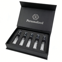 Boîte en carton magnétique personnalisée avec logo pour flacon de parfum, emballage cadeau de luxe à fermeture magnétique pour parfum