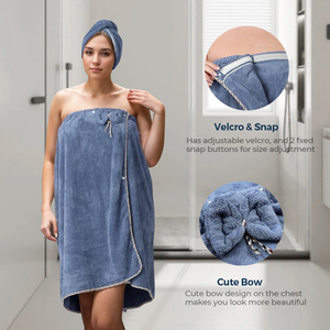 Women's Ultra Absorbent Quick-Dry Microfiber Hair Towel Wrap Custom Logo Multi-Color Eco-Friendly - Product Image 6