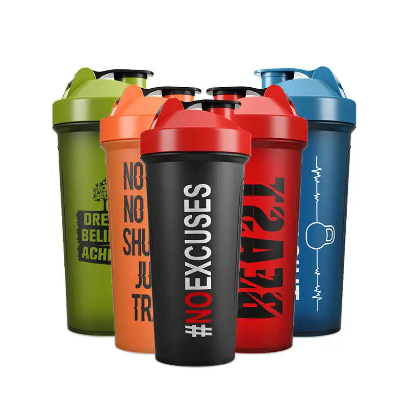 Custom Logo Bpa Free Large Sports Fitness Plastic Shaker Cups Blender Gym Protein Shaker Bottle for Workout Gifts
