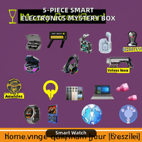 Coffret Mystère - Sélection Aléatoire Avancée de 5 Pièces : Montre Connectée Électronique, Écouteurs TWS, Caméra d'Action, Accessoires