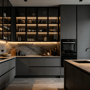 Muebles de <span class=keywords><strong>Cocina</strong></span> de Madera Maciza, Conjuntos de Gabinetes de <span class=keywords><strong>Cocina</strong></span> Resistentes al Agua, Armario de <span class=keywords><strong>Cocina</strong></span> Moderno, Nuevo Modelo - Product Image 2
