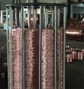 Alambre de aluminio revestido de cobre de venta directa de fábrica para cable de red de blindaje trenzado