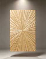 Panneau de parquet en paille de blé fait main Kisswood - Design moderne avec solutions graphiques pour salon et hôtel