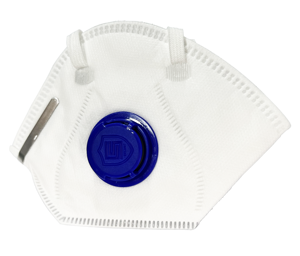 Masque respiratoire jetable FFP2NR, tissu non tissé 3 couches avec pince nasale métallique, protection anti-poussière pour la prévention des épidémies - Product Image 3