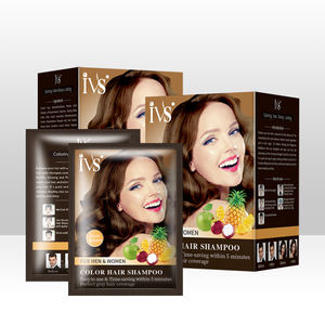 IVS Vente en gros Marque privée Chine Teinture capillaire naturelle Couleur brune Couleur noire Shampooing colorant pour cheveux - Product Image 3