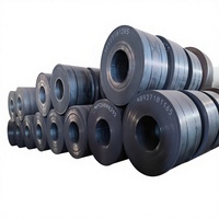 Bobine d'acier au carbone laminé à chaud doux (MS HRC) 1,0-12,0 mm, normes JIS G3101 SS400 ASTM A36 BS pour la construction, avec services de soudage, découpe et débobinage