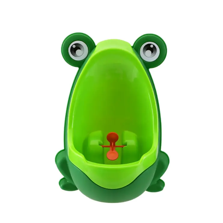 Симпатичная лягушка стоячий Писсуар для тренировки мочи с забавной мишенью для прицеливания Детский горшок для тренировки