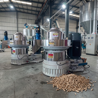 Machine à granulés à matrice annulaire CE, moteur à roulement, pour sciure de bois, paille, branches, palettes, bambou, déchets, fabrication de granulés de combustible, haute productivité