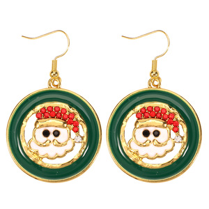 Pendientes Colgantes de Navidad, Diseño de Dibujos Animados, Chapados en Oro, Joyería de Fiesta, Pendientes de Moda para Mujer - Product Image 5