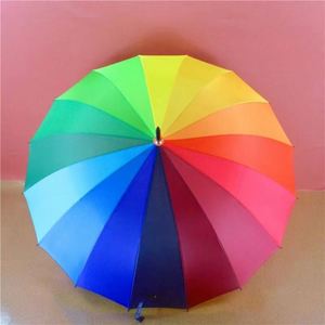 Wholesale of 16-bone Classic Style Straight-stem Umbrella with Fingerprint Handle and Printed Advertising <b>Gift</b> Umbrella - Product Image 3