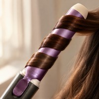 Fer à friser sans fil à ions négatifs 8000 mAh, sans cordon, anti-brûlure, barillet en céramique, 3 niveaux de chaleur 170-210°C, chauffe rapide, LED, portable