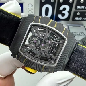 Montre mécanique à tourbillon creux en fibre de carbone 12-01, montre de sport de luxe de créateur, montre pour homme de haute qualité - Product Image 5