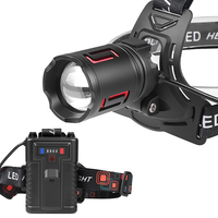 3500M LED 30W phare projecteur lampe frontale Camping étanche lampe torche lampe de poche longue portée phare Zoomable Rechargeable