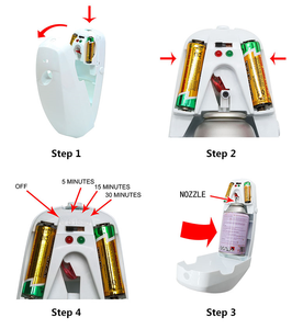 <span class=keywords><strong>D</strong></span>ésodorisant mural pour toilettes, distributeur automatique <span class=keywords><strong>d</strong></span>'aérosol à piles pour la maison - Product Image 5