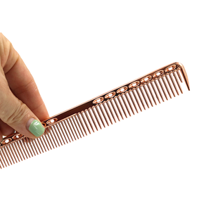 Qhdmj — broche métallique en aluminium pour barbier, résistant à la chaleur, idéal pour Salon de coiffure, <span class=keywords><strong>peigne</strong></span> à <span class=keywords><strong>queue</strong></span> de Rat, logo gratuit - Product Image 6
