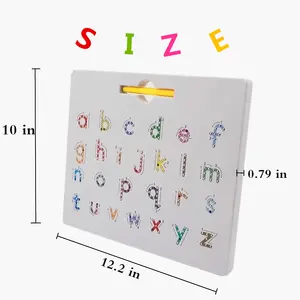 Lavagna magnetica in ABS a doppia faccia per lettere e alfabeto magnetico Unisex per 2-4 anni per il disegno e l'apprendimento