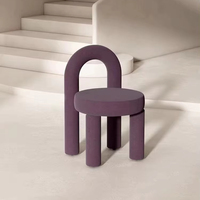 Chaises de loisirs modernes en velours capitonnées empilables pour la vente en gros, idéales pour les chambres, appartements, usage extérieur, hôtels et événements