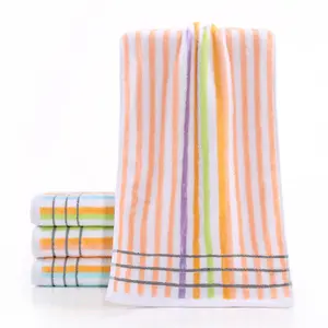 Color stripe soft absorbent household face super advertising gift towel factory wholesale