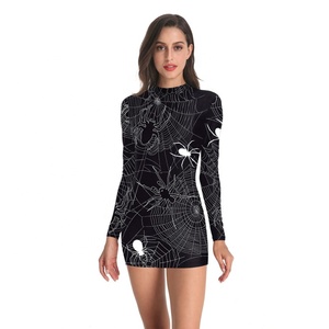 Costume d'infirmière <span class=keywords><strong>zombie</strong></span> d'Halloween, robe courte sexy ajustée pour femme, pour fête costumée - Product Image 6