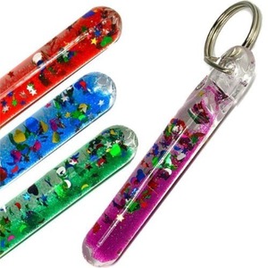 Nhãn hiệu riêng chất lỏng Keychain Nhà cung cấp tuyệt vời Leak-proof thiết kế thiết kế Keychain sang trọng nước dầu đầy Acrylic Keychain - Product Image 2