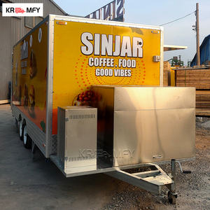 Remolque Móvil para Mercado Nocturno, Equipo de Cocina para Pollo Frito, Carrito de Concesión Callejero, Puesto de Comida Rápida, Fibra de Vidrio y Aluminio - Product Image 3