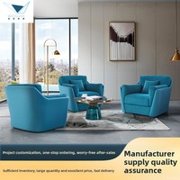 Fauteuil de salon moderne minimaliste en tissu, cadre en acier inoxydable, pieds en bois massif pour salon, salons de beauté, réception