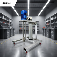 Agitateur à moteur sans balais haute vitesse SPRALL pour liquides chimiques industriels, fabrication de mayonnaise, homogénéisation et émulsification de crèmes