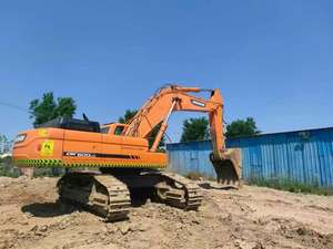 Excavadora Usada Doosan DX500 de 20 Toneladas, de Segunda Mano, Pesada y Mediana, con Accesorio de Barrena de Goma Daewoo, Precio Económico - Product Image 2
