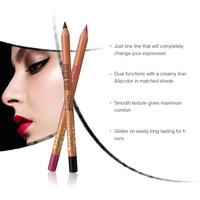 Menow P14008 Crayon de maquillage de marque privée OEM ODM Waterproof Smooth Vegan Wood Eyeliner et Crayon à lèvres Cosmétiques personnalisés