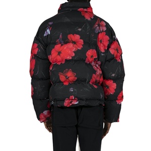 Custom Logo Casual Winter Warm Canvas Bomber <b>Jacket</b> with Single Button Closure Breathable & Windproof <b>Letter</b> Pattern for <b>Men</b> - Product Image 5