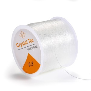 Hilo Elástico para Abalorios Crystal Tec, 100M, 0.5-1.0mm, Transparente, Suministros para Joyería, Origen Corea - Product Image 4