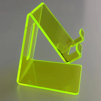 Support de téléphone universel transparent en acrylique, prix d'usine, simple, épais, portable, multifonction, logo personnalisé pour téléphones et tablettes