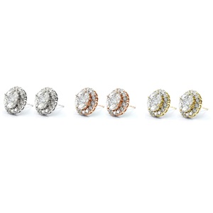 Bijoux fins, design luxueux, meilleure qualité, or blanc 18 carats, diamant naturel taille brillant, polissage haute brillance, boucles d'oreilles classiques pour mariage. - Product Image 4