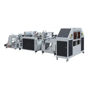 Fully-auto Fresh Fruit Biodegradable/HDPE/LDPE High Speed Roller Changer Rolling Bag Making Machine with Paper/PVC core