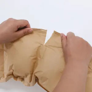 אריזת כרית מתנפחת מתכלה ידידותית לסביבה נייר כרית בועת אוויר גליל נייר כרית אוויר