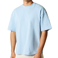 T-shirts surdimensionnés pour hommes OEM personnalisés, t-shirts en coton lourd, épaules tombantes, broderie, t-shirt pour hommes, usine