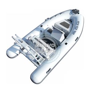 Sport 12ft RIB <span class=keywords><strong>360</strong></span> <span class=keywords><strong>coque</strong></span> en aluminium certifiée CE Hypalon/PVC bateau gonflable rigide pour l'aviron - Product Image 4
