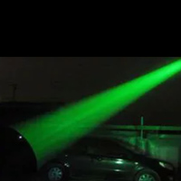Projecteur Xénon Super Puissant pour Extérieur, Projecteur Xénon à Tête Mobile pour Repères Extérieurs, Faisceau Céleste, Éclairage Vert, Transmission de Fumée et de Brouillard