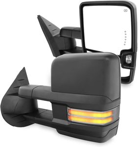 Rétroviseur de remorquage électrique pour 2003-2006 Chevrolet Silverado Suburban Tahoe/GMC Sierra Yukon Rétroviseur convexe LED dégagement - Product Image 3