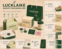 Boîte à gâteau de luxe personnalisée avec logo, emballage imprimé pour pâtisseries, boîte à bento, kits de desserts recyclables de qualité professionnelle pour grandes boulangeries