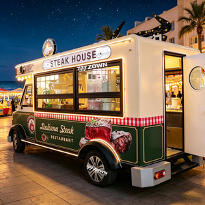 Camion de restauration mobile électrique pour steaks, chariot de restauration rapide occidentale personnalisé, éclairage LED, service de restauration de rue en plein air, camion-restaurant - Product Image 1