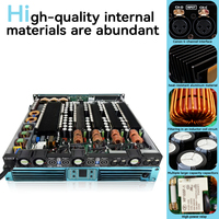 Paulkitson Toptan PK435 4 Kanal 4X3500W 4 Ohm Metal Profesyonel D Sınıfı Yüksek Çözünürlüklü Ses Güç Amplifikatörü