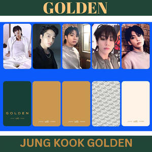 Kpop JK อัลบั้มเดี่ยวสีทอง <span class=keywords><strong>M2U</strong></span> SW Photobook Ver photocards รายชื่อ selfie แฟชั่นสองด้านการ์ดโลโมแฟนๆของสะสมของขวัญ - Product Image 2